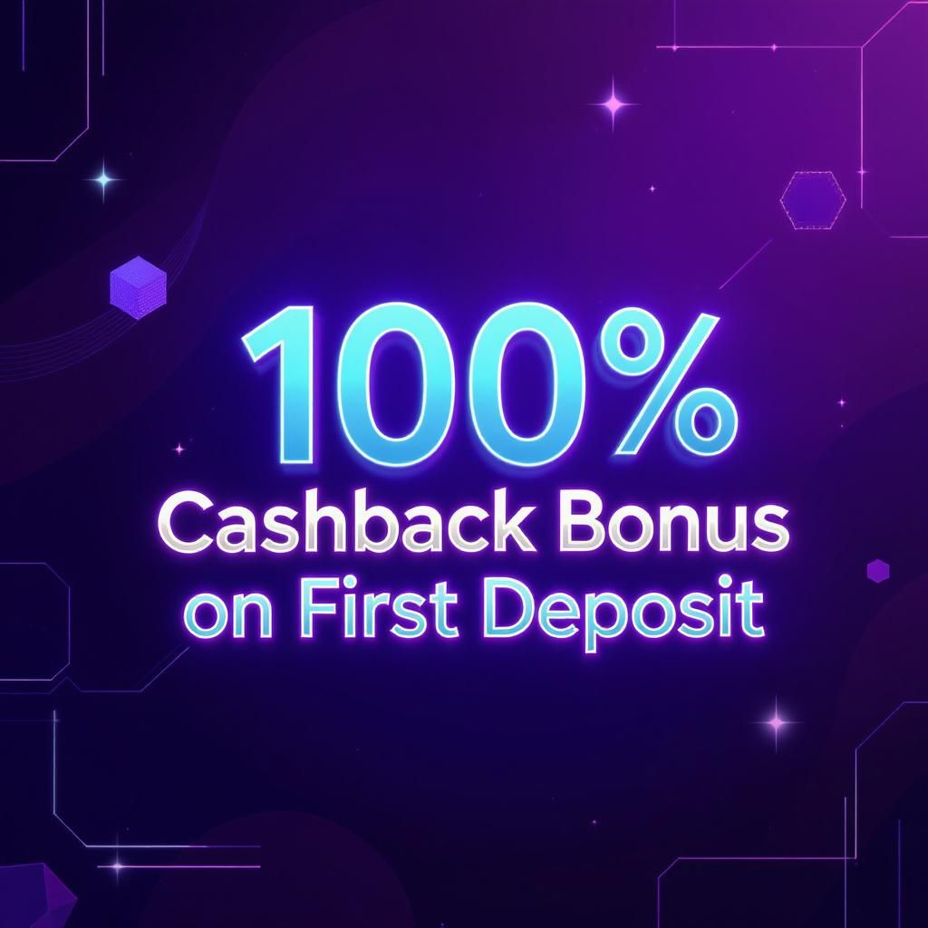 100% Cashback Bonus on First Deposit 100% Cashback Bonus on First Deposit